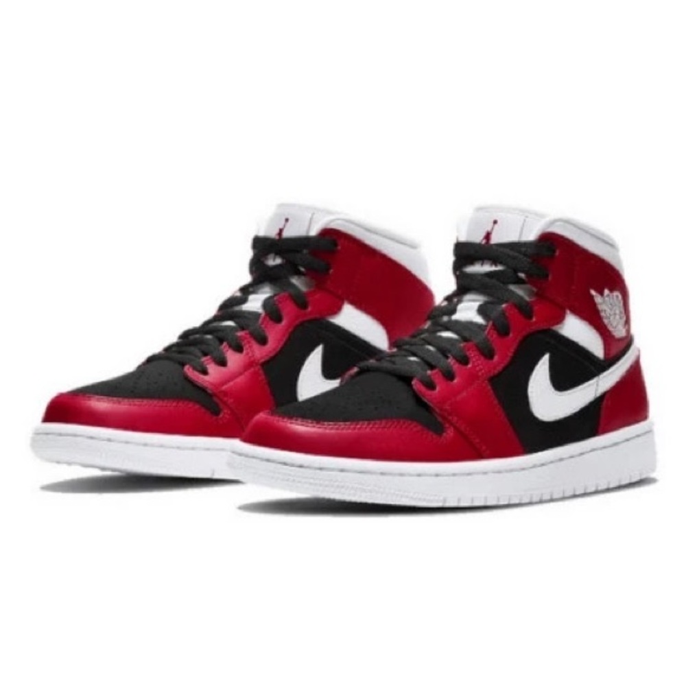 Air Jordan 1 Mid - Gym Red/Black/White (W)